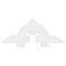 Ekena Millwork Ericson Architectural Grade PVC Gable Bracket, 48"W x 18"H x 2"D x 6"F, 9/12 Pitch GBP048X18X0206ERI00 - alternate 3